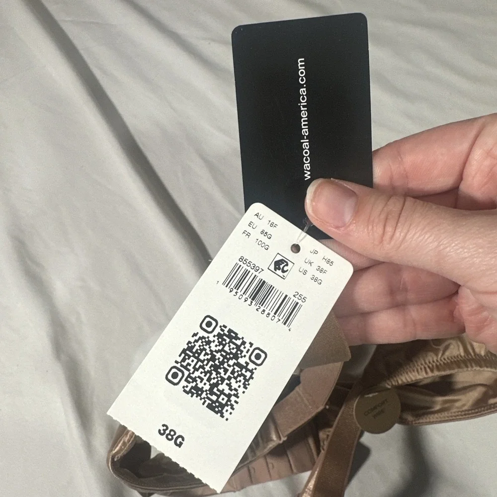 NWT $65 Wacoal [ 38G US ] Inner Sheen Underwire Bra in Roebuck Tan #T2016‎